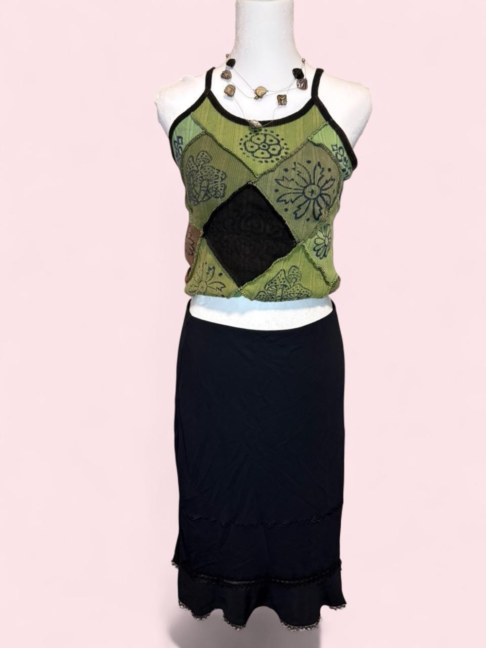 J. Jill Black Midi Skirt - Sleek Knit Design